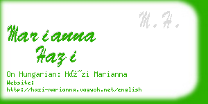 marianna hazi business card